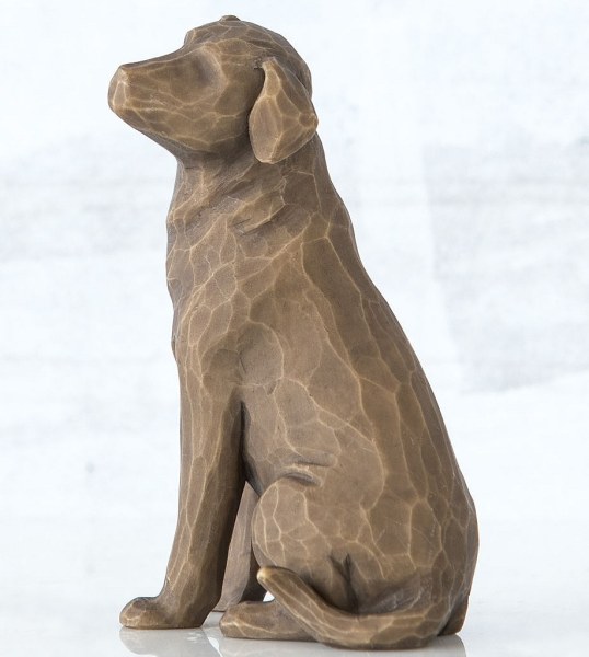 WILLOW TREE I LOVE MY DOG FIGUR (DUNKLE VERSION)