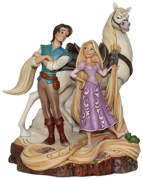 RAPUNZEL FLYNN UND MAXIMUS HOLZGESCHNITZTE DISNEY TRADITIONS