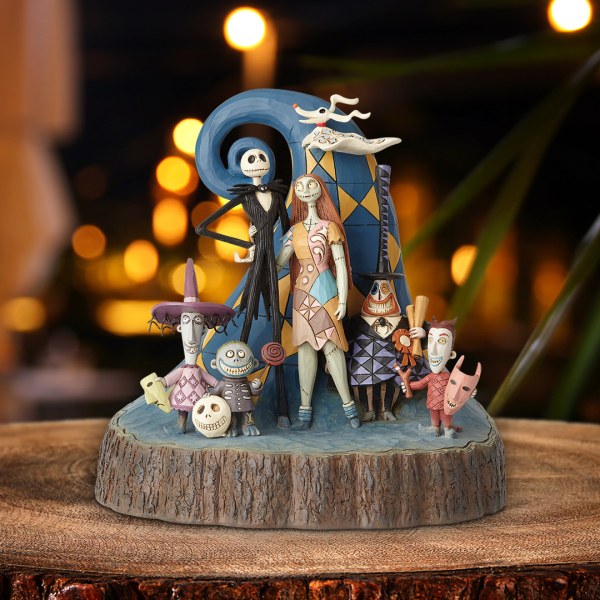DER ALPTRAUM VOR WEIHNACHTEN, AUS HOLZ GESCHNITZT, AUS DISNEY TRADITIONS