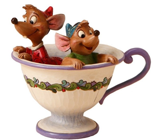 JAQ UND GUS IN THE JIM SHORE BECHER – DISNEY TRADITIONS