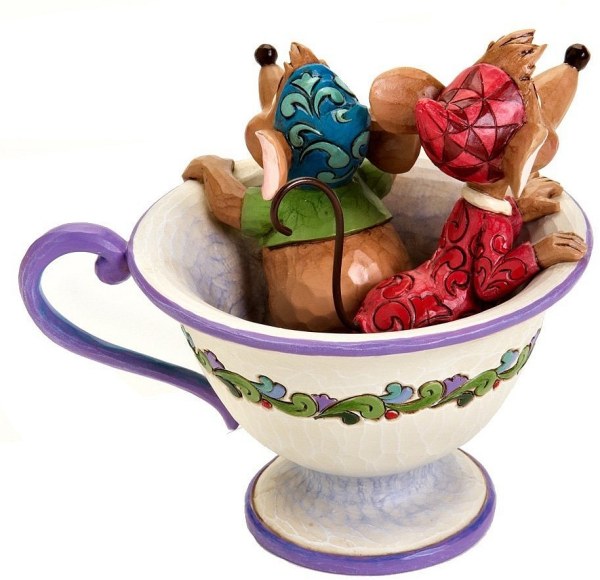 JAQ UND GUS IN THE JIM SHORE BECHER – DISNEY TRADITIONS