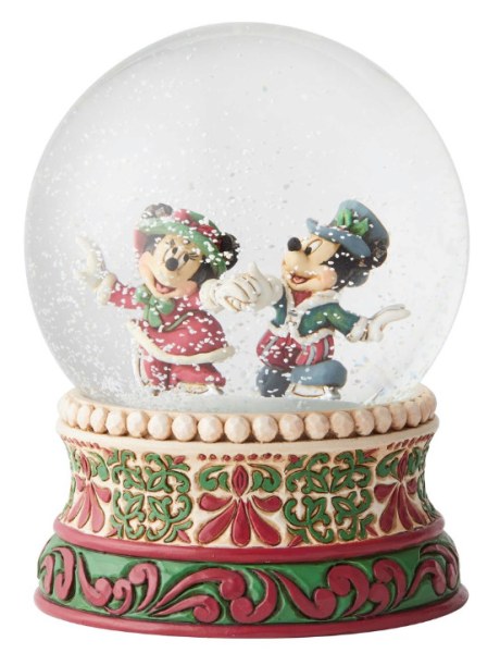SNOWGLOBE MICKEY UND MINNIE AUF SKATES DISNEY TRADITIONS