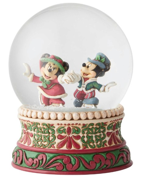 SNOWGLOBE MICKEY UND MINNIE AUF SKATES DISNEY TRADITIONS