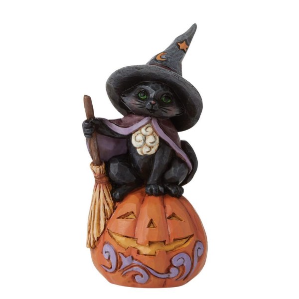 KATZE AUF EINEM MINI-KÜRBIS JIM SHORE HEARTWOOD CREEK
