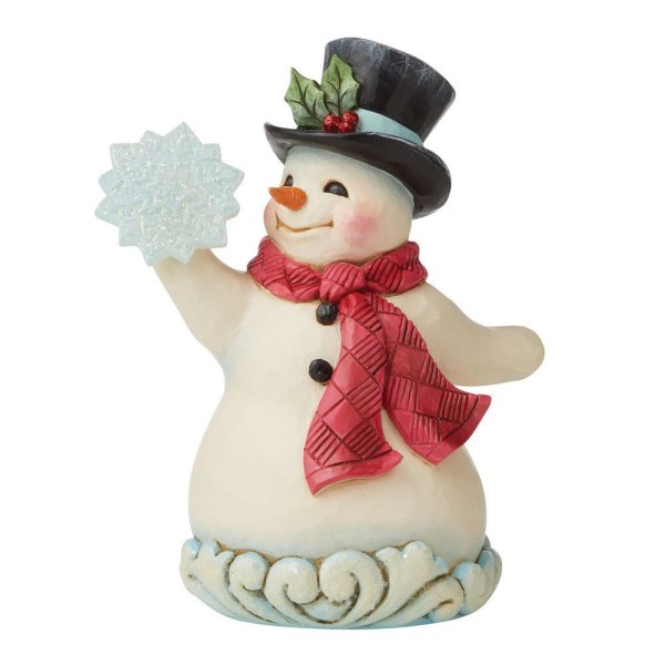 SCHNEEMANN MIT SCHNEEFLOCKE JIM SHORE HEARTWOOD CREEK