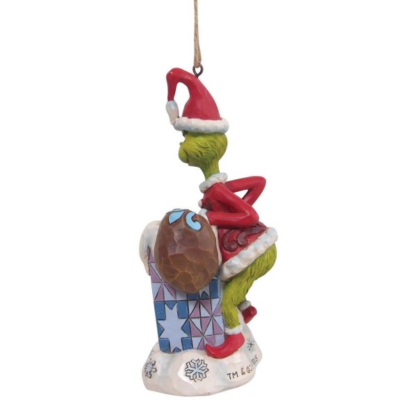 ORNAMENT GRINCH KLETTERT IN DEN SCHORNSTEIN - JIM SHORE GRINCH