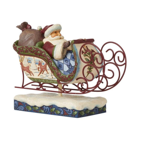 VIKTORIANISCHER WEIHNACHTSMANN IN SLEDGE JIM SHORE HEARTWOOD CREEK
