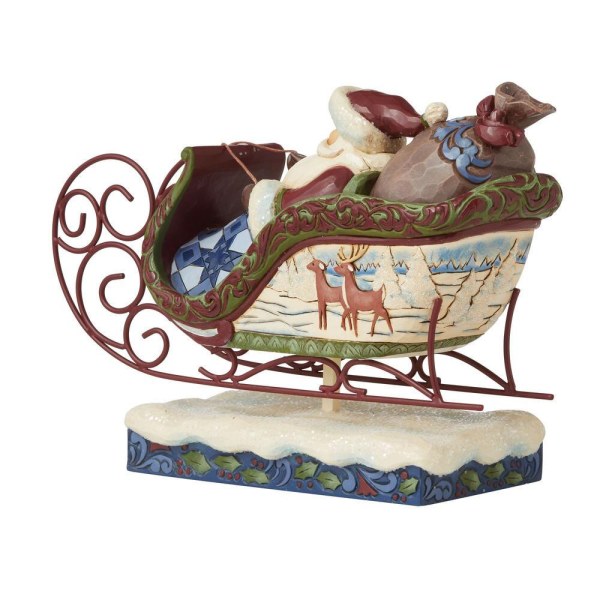 VIKTORIANISCHER WEIHNACHTSMANN IN SLEDGE JIM SHORE HEARTWOOD CREEK