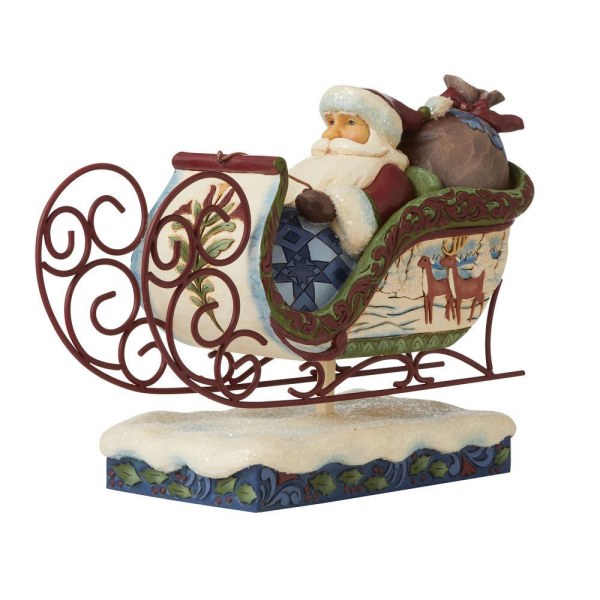 VIKTORIANISCHER WEIHNACHTSMANN IN SLEDGE JIM SHORE HEARTWOOD CREEK