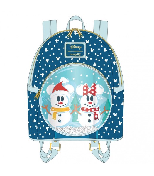 MICKEY & MINNIE SNOW GLOBE MINI RUCKSACK – DISNEY LOUNGEFLY