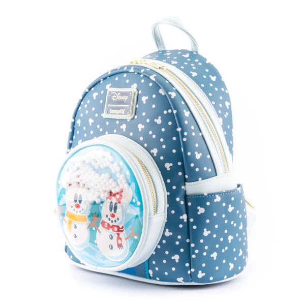 MICKEY & MINNIE SNOW GLOBE MINI RUCKSACK – DISNEY LOUNGEFLY