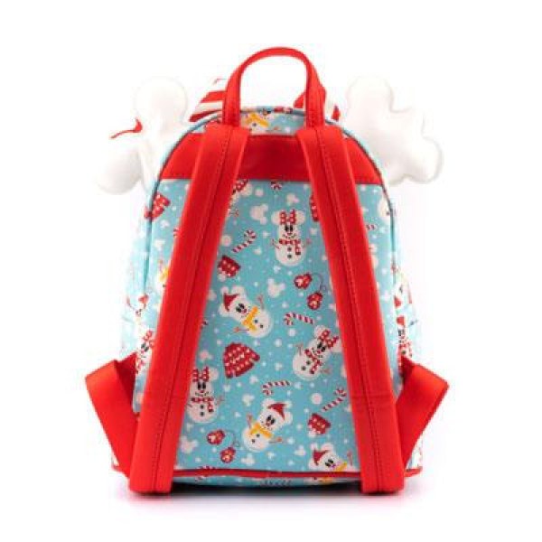 MINI-RUCKSACK UND STIRNBAND MICKEY & MINNIE SCHNEEMÄNNER – DISNEY LOUNGEFLY