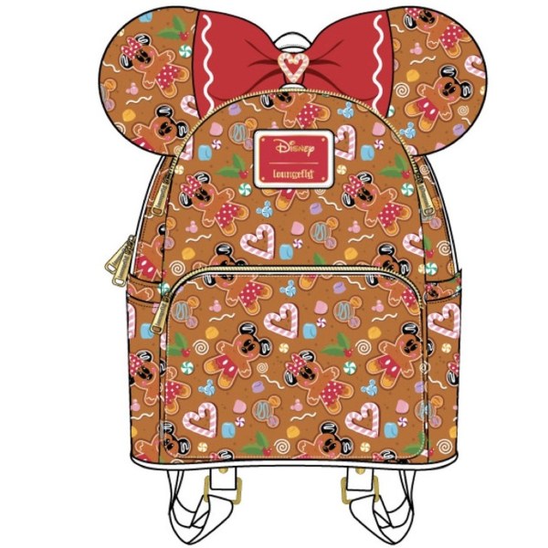 MINI-RUCKSACK UND STIRNBAND MICKEY & MINNIE GINGERBREAD – DISNEY LOUNGEFLY