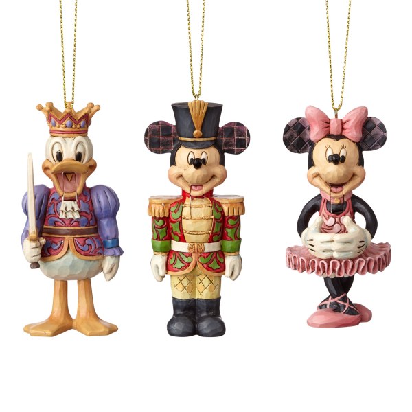 SET AUS 3 DISNEY TRADITIONS NUSSKNACKER-ORNAMENTEN