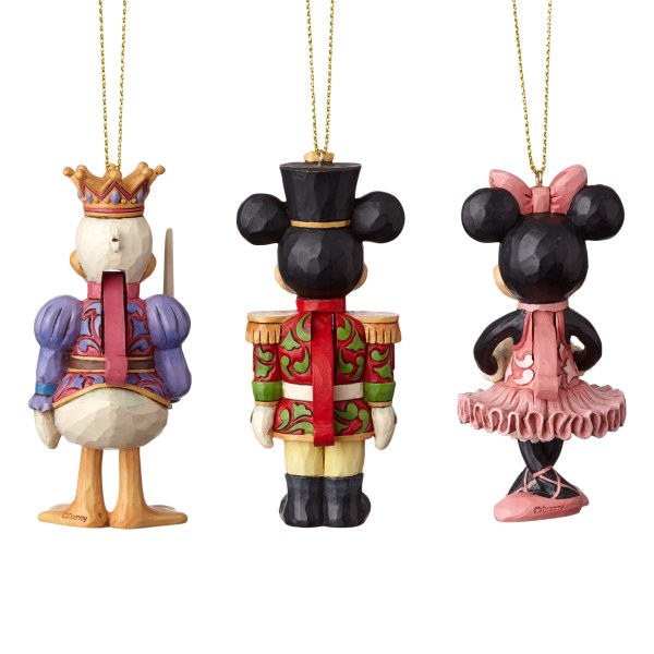SET AUS 3 DISNEY TRADITIONS NUSSKNACKER-ORNAMENTEN