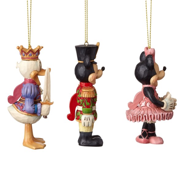 SET AUS 3 DISNEY TRADITIONS NUSSKNACKER-ORNAMENTEN