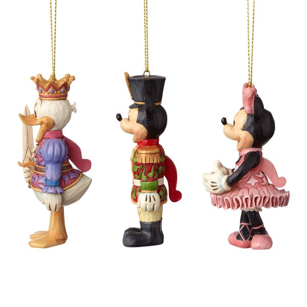 SET AUS 3 DISNEY TRADITIONS NUSSKNACKER-ORNAMENTEN