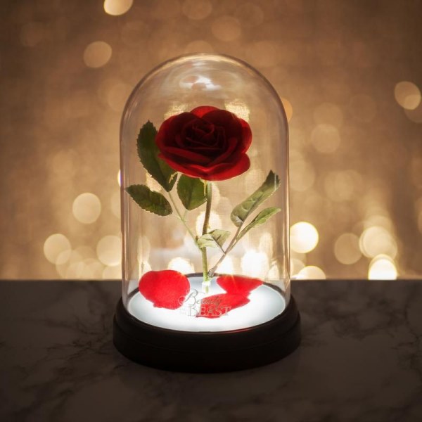 VERZAUBERTE ROSA LAMPE - DISNEY DIE SCHÖNE UND DAS BEAST