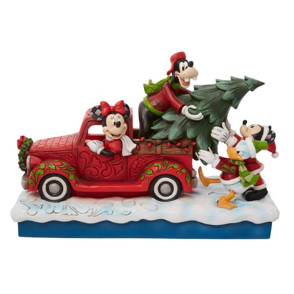 MICKEY UND FREUNDE LADEN DEN WEIHNACHTSBAUM IN EINEN ROTEN LKW – DISNEY TRADITIONS