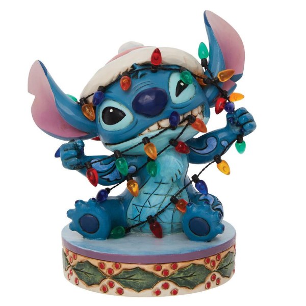 STITCH MATTED IN CHRISTMAS GARLAND - DISNEY TRADITIONS