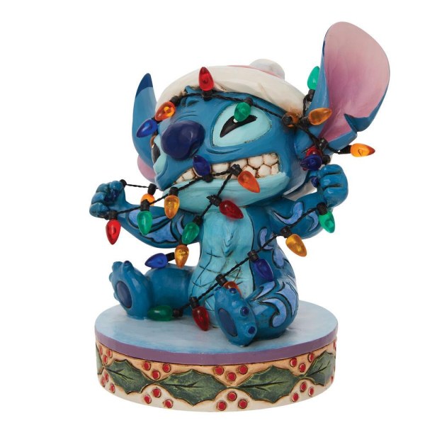 STITCH MATTED IN CHRISTMAS GARLAND - DISNEY TRADITIONS