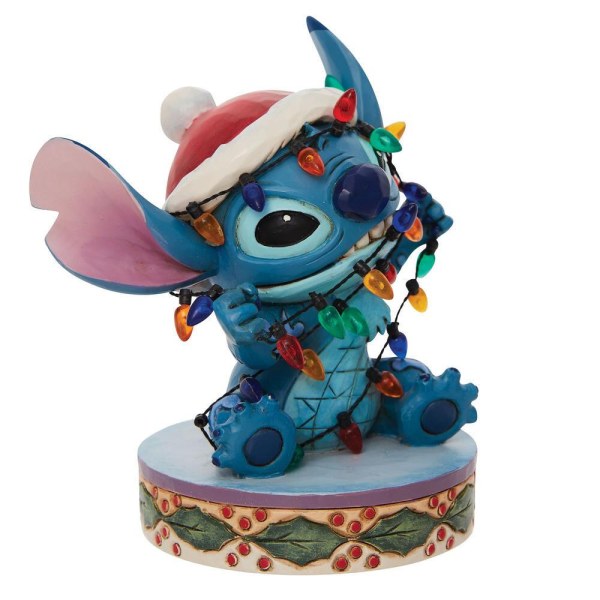 STITCH MATTED IN CHRISTMAS GARLAND - DISNEY TRADITIONS