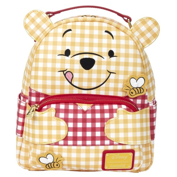 WINNIE PUUH GINGHAM MINI-RUCKSACK - DISNEY LOUNGEFLY