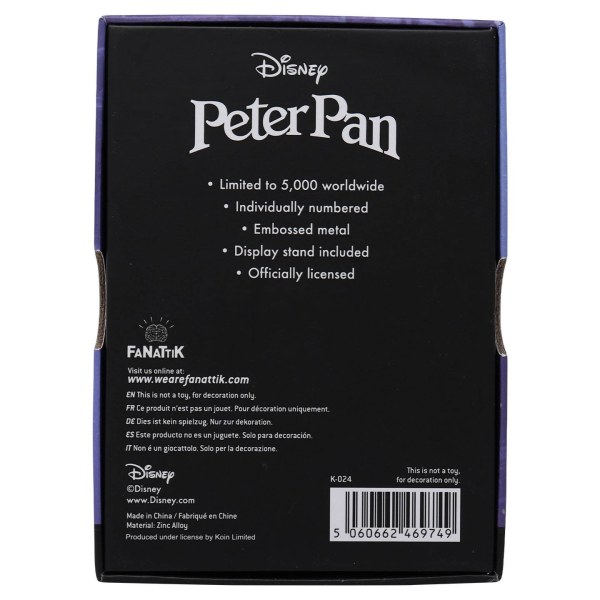 PETER PAN-SAMMLERBARREN – LIMITIERTE AUFLAGE