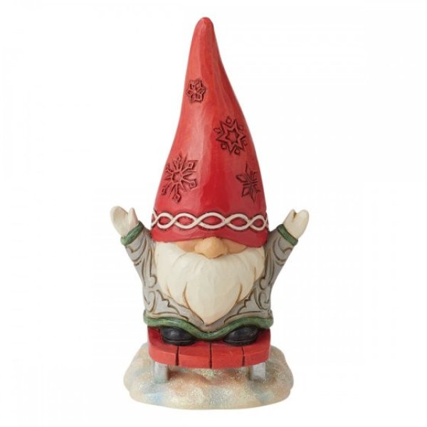 GNOME AUF SEINEM SCHLITTEN - JIM SHORE HEARTWOOD CREEK