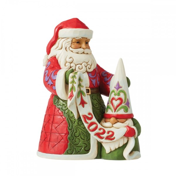 Weihnachtsmann mit Zwerg – JIM SHORE HEARTWOOD CREEK