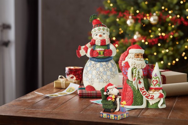 Weihnachtsmann mit Zwerg – JIM SHORE HEARTWOOD CREEK