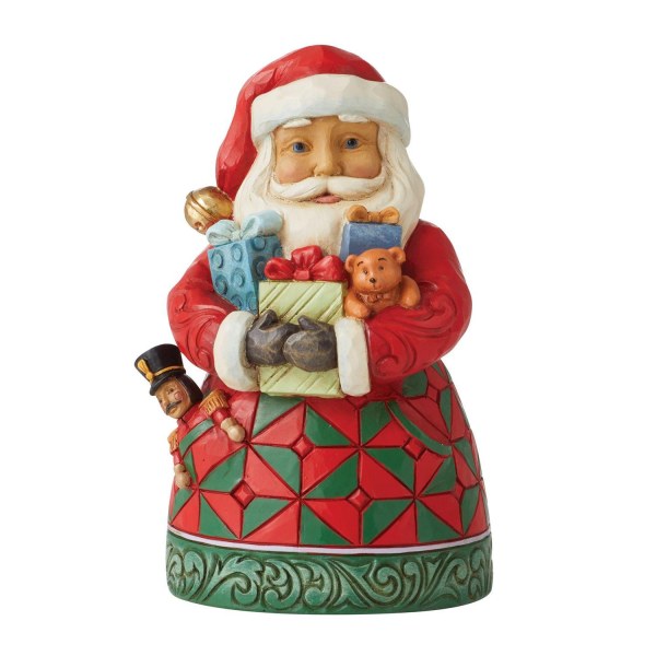 Weihnachtsmann mit Armen voller Geschenke – Jim Shore Heartwood Creek