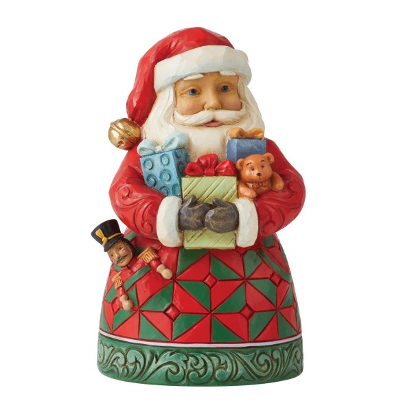 Weihnachtsmann mit Armen voller Geschenke – Jim Shore Heartwood Creek