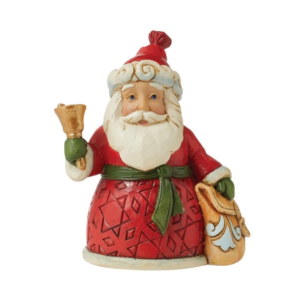 WEIHNACHTSMANN MIT GLOCKE - JIM SHORE HEARTWOOD CREEK