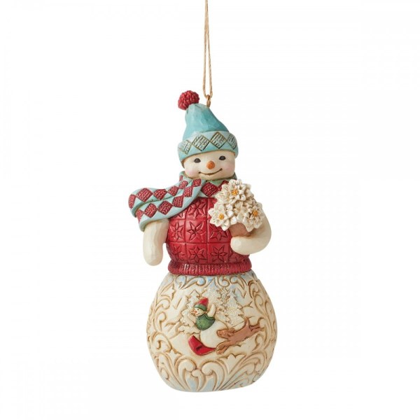 Wunderland-Schneemann-Ornament – ​​Jim Shore Heartwood Creek