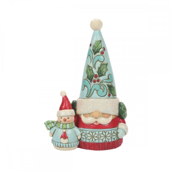 WUNDERLAND GNOME UND SCHNEEMANN - JIM SHORE HEARTWOOD CREEK
