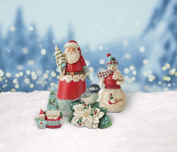 WUNDERLAND GNOME UND SCHNEEMANN - JIM SHORE HEARTWOOD CREEK