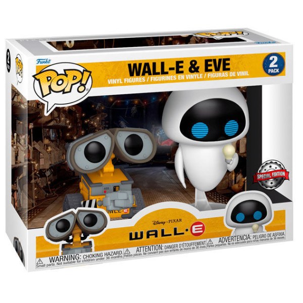 FUNKO POP! 2 STüCK – DISNEY PIXAR – WALL-E & EVE