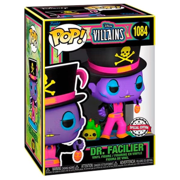 FUNKO POP! 1084 SONDERAUSGABE – DR FACILIER BLACK LIGHT – DIE PRINZESSIN UND DER FROSCH – SONDERAUSGABE
