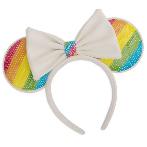 MINNIE MOUSE PAILLETTEN-REGENBOGEN-STIRNBAND – DISNEY LOUNGEFLY