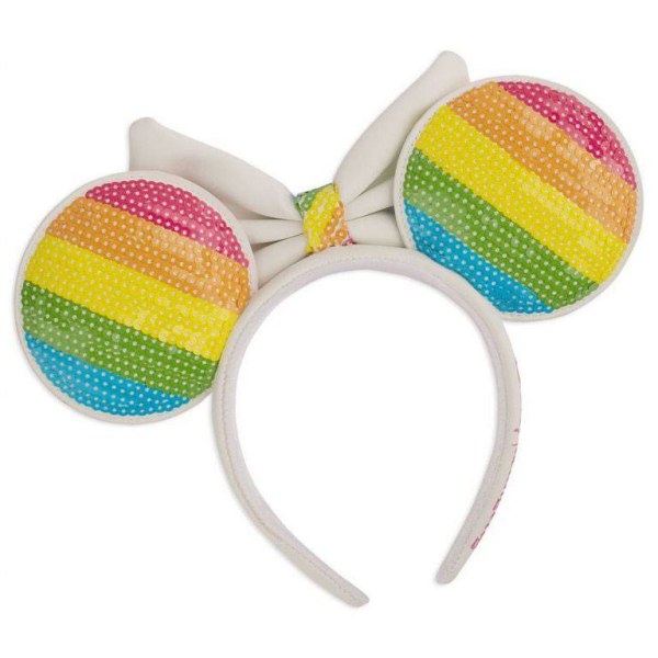 MINNIE MOUSE PAILLETTEN-REGENBOGEN-STIRNBAND – DISNEY LOUNGEFLY
