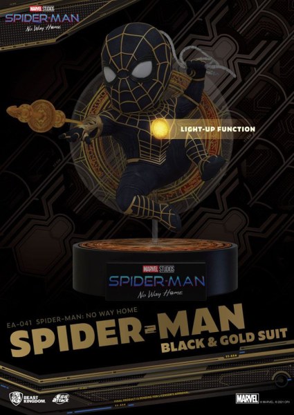 EGG ATTACK SPIDER-MAN NO WAY HOME – SPIDER-MAN-ANZUG IN SCHWARZ UND GOLD