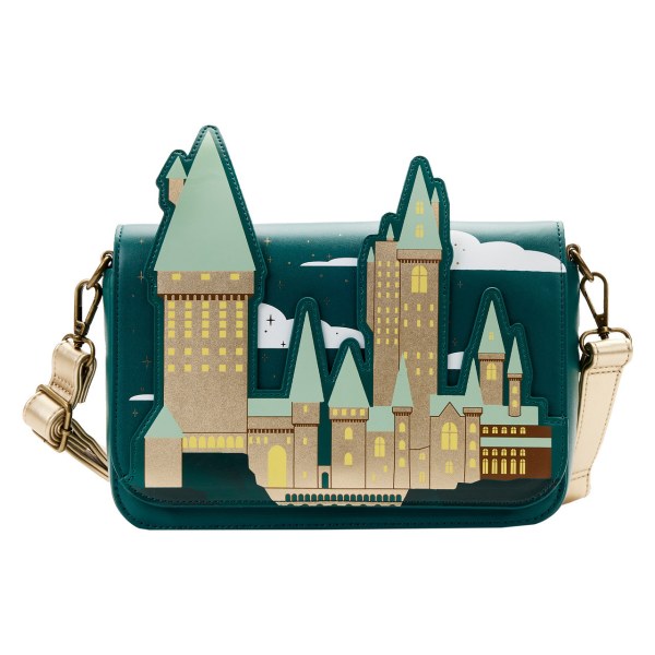 GOLDENE HOGWARTS UMHÄNGETASCHE - HARRY POTTER LOUNGEFLY