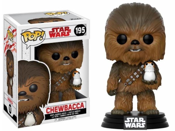 FUNKO POP! 195 – CHEWBACCA & PORG – STAR WARS VIII