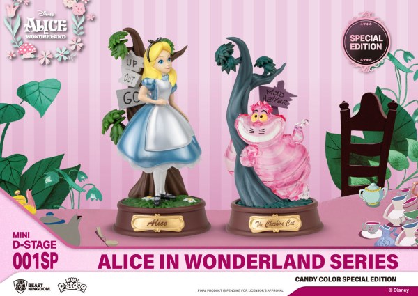 PACK 2 FIGUREN ALICE IM WUNDERLAND SÜßFARBEN SONDEREDITION – MINI DISNEY D-STAGE