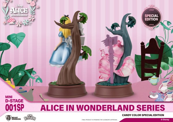 PACK 2 FIGUREN ALICE IM WUNDERLAND SÜßFARBEN SONDEREDITION – MINI DISNEY D-STAGE