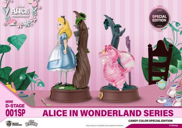 PACK 2 FIGUREN ALICE IM WUNDERLAND SÜßFARBEN SONDEREDITION – MINI DISNEY D-STAGE