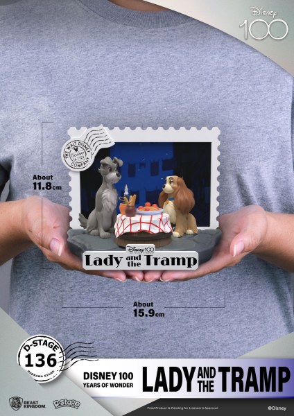 DIORAMA LADY AND THE TRAMP – DISNEY 100. JUBILÄUM D-STAGE
