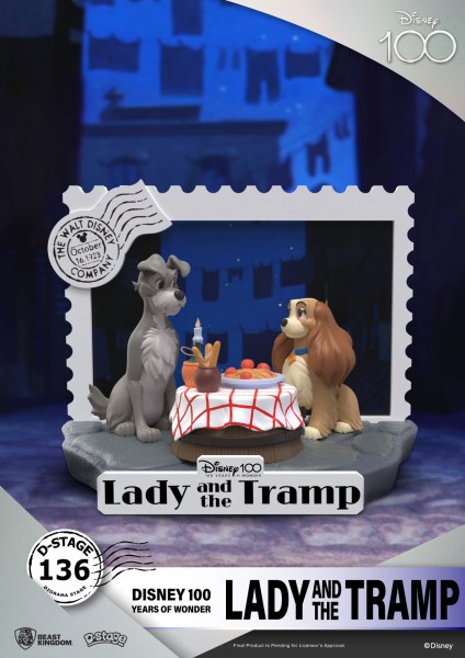 DIORAMA LADY AND THE TRAMP – DISNEY 100. JUBILÄUM D-STAGE