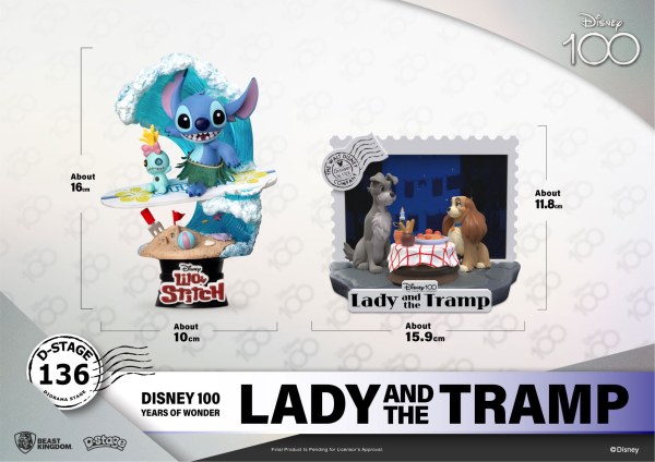 DIORAMA LADY AND THE TRAMP – DISNEY 100. JUBILÄUM D-STAGE